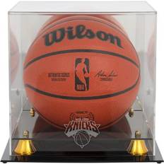 Basketball Sports Fan Products Fanatics Authentic New York Knicks Golden Classic Team Logo Basketball Display Case