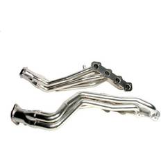 BBK 15410 1-5/8" Long Tube Full Length High Flow Performance Exhaust Headers for Ford Mustang 4.6L-2V GT/Bullitt Polished Silver Ceramic Finish
