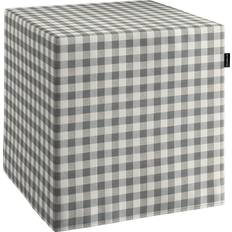 Flerfärgad Sofföverdrag Dekoria Klädsel Till Sittkub 40 x 40 x 40 cm Grå Och Benvit Sofföverdrag