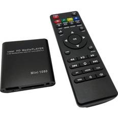 Black HDD Multimedia Player Full HD 1080P USB External Media Player With HDMI-compatible SD TV Box