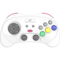 Retro-Bit Sega Saturn 2.4GHz Wireless Pro Controller White