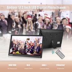 Kalender Digitala fotoramar Andoer 17.3 Inch Desktop Photo Picture Frame Album 1600*900 Resolution TN
