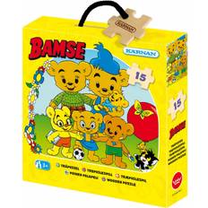Kärnan Ask puslespil i træ Bamses Family 15 stykker