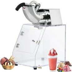 Ice Makers Acekool Adoolla 350W 440Lbs/H Shaved Ice Machine Commercial Snow Cone Maker with Dual Blades & 40L Storage