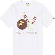 Bape Tops Bape END. x Bathing Ape Men's 'Bowling' T-Shirt White