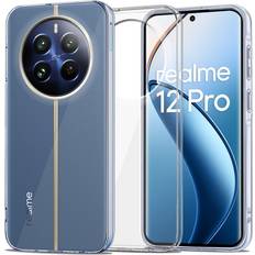 Tech-Protect Apple iPhone 12 Pro Mobilskal Tech-Protect Realme 12 Pro 5G Flexair Skal Flexibel Plast Transparent