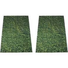 Tlily 2pcs 5X7Ft150X210cm Green Grass Backdrops Photography Wedding or Children Birthday Background