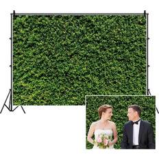 Yeele Nature Grass Wall Photography Backdrop,Yeele 9x6ft Spring Green Leaves Greenery Backdrop,Birthday Wedding Party Banner Outdoorsy Theme Home Decor Newborn Baby Shower Seamless Photo Shoot Props