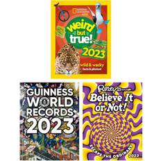 Guinness World Records 2023, Ripley’s Believe It or Not! 2023 & Weird but true! 2023: 3 Books Collection Set Ages 7 Hardback
