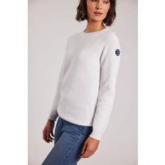 Sebago Tøj Sebago Knitted Crew Striktrøje Dame, White
