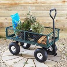 Heavy Duty Garden Outdoor Cart Green Cart