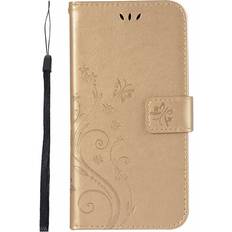 RYWOLT Golden For Samsung A32 A52s A72 A12 Phone Case Holder Flip Stand Leather Wallet Cover