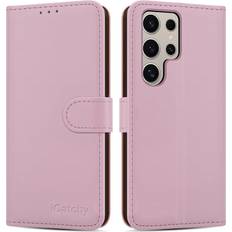 Wallet Cases on sale iCatchy Rose Gold Samsung Galaxy S24 Ultra, RFID Blocking Phone Cover Not Specified