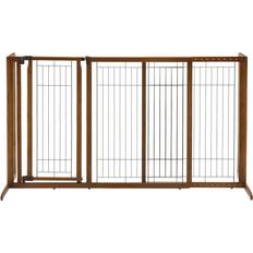 Richell Deluxe Freestanding Pet Gate with Door, Large