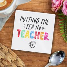 Kitchen Accessories WIDDOP and Co Widdop Co Hullabaloo ‘Putting The Tea In Teacher’ Coaster