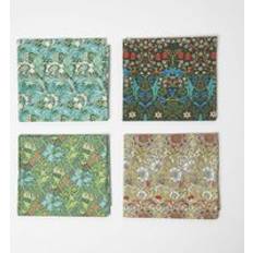 Green Fabrics Homescapes of 4 William Morris Fat Quarters Fabrics Green