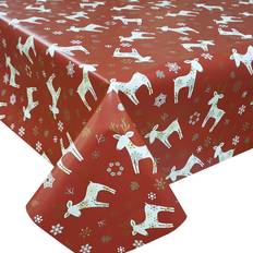 Kitchenwise PVC Christmas Tablecloth Red