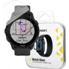 Wozinsky FULLLIM HERDET GLASS HERDET GLASS FOR GARMIN FORERUNNER 955 9H FULLSKJERM MED SORT RAMME