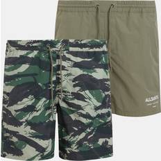 Donna - Verde Costumi da Bagno AllSaints Lani 2 Pack Swim Short - Green