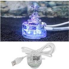 Pssopp LED Submersible Light Colorful Underwater Fish Tank Landscape Air Stone Tank