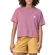 Purple T-shirts Patagonia Women's Channel Islands Pocket T-Shirt, Medium, Purple