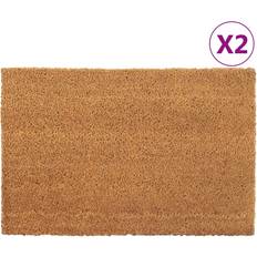 Brune Dørmatter vidaXL Door Mats 2 Coir Brown