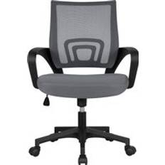 Fabric Office Chairs Yaheetech Ergonomic Mesh Office Chair