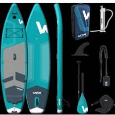 Wave Pro Sup Package Aqua Stand Up Inflatable Paddle Board 11ft One