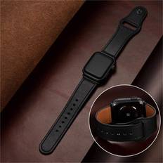 38/40/41mm, Leather Watch Bands Replacement Straps for Apple Watch Series 7 6 5 4 3 2