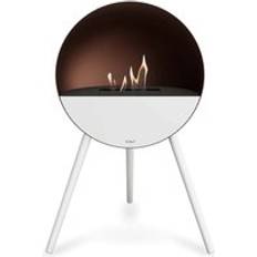 Brown Ethanol Fireplaces Le Feu Eye Bioethanol Fireplace Mocca in Brown/White