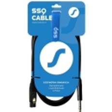SSQ XLRJS1 XLR Żeński Jack Stereo Audio Kabel 3mm 1m