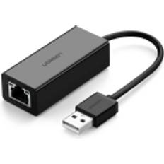 Ugreen Externt nätverkskort RJ45 USB 2.0 100 Mbps Ethernet Svart CR110 20254