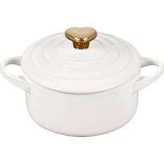 Stoneware Cookware Le Creuset Figural Hearts Collection Mini with lid