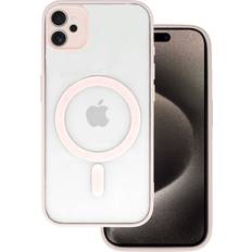 Skal-man iPhone 11 Magsafe Transparent Ljusrosa