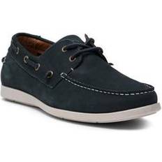 Black - Men Boat Shoes RODD & GUNN Gordons Bay Burnished Leather Boat Shoes Indigo