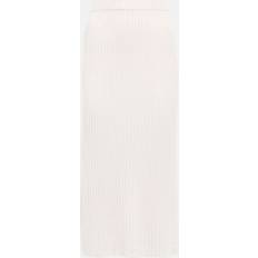 Cashmere - Dame Nederdele Jardin Des Orangers Ribbed-Knit Cashmere Skirt - Beige