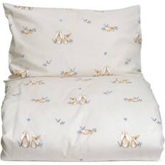 Påslakan spjälsäng Barnrum Mini Dreams Påslakan Bunny Spjälsäng Sand 100x130cm