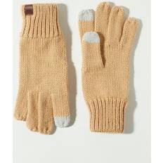 Beige Gloves Lucky Brand Ribbed Wool Knit Texting Glove Women's Accessories Gloves in Beige