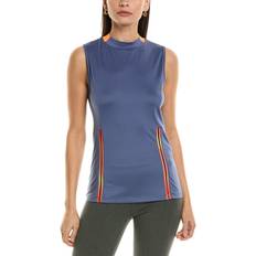 Callaway Tank Tops Callaway Chroma Stripe Mesh Trim Top