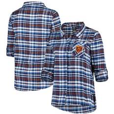 3XL Nightgowns Concepts Sport Women's Navy Chicago Bears Plus Mainstay Flannel Full-Button Long Sleeve Nightshirt