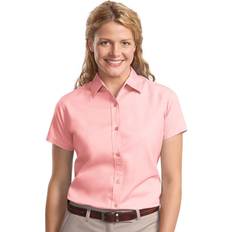 6XL - Women Shirts Port Authority Ladies Sleeve Easy Care Shirt Light Pink