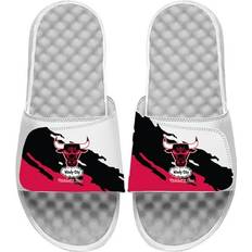 Shoes Islide Men's ISlide x Mitchell & Ness White Chicago Bulls Paint Stripe Slide Sandals