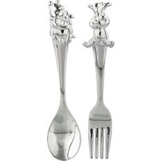 Children's Cutlery WIDDOP and Co Widdop & Co Disney Pooh & Tigger Two Piece Silver Plated Children's Cutlery Set