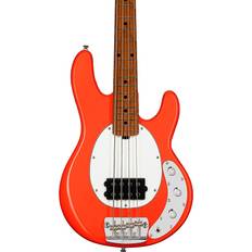 Sterling By Music Man Short-Scale Bass Guitar Fiesta Red