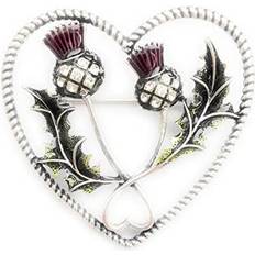 Brown Brooches Equilibrium Vibrant Thistle Brooch Purple