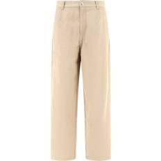 Stussy Kläder Stussy Bomull Bomull Byxor Straight Cut - Beige