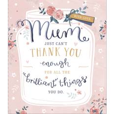 Mum Just Can't Thank You Enough Mother's Day Card Mothers Day Greeting Cards
