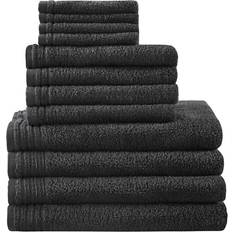 Towels on sale 510 Design 12pc Cotton Quick Dry Bath Towel Black