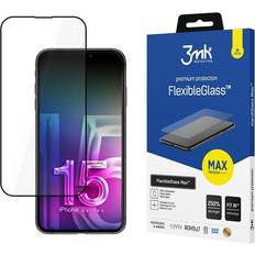 Skärmskydd 3mk iPhone 15 Härdat Glas Skärmskydd Flexible Max TheMobileStore iPhone 15 tillbehör