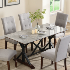 Bed Bath & Beyond 7-piece Modern Sintered Stone Dining Set 7